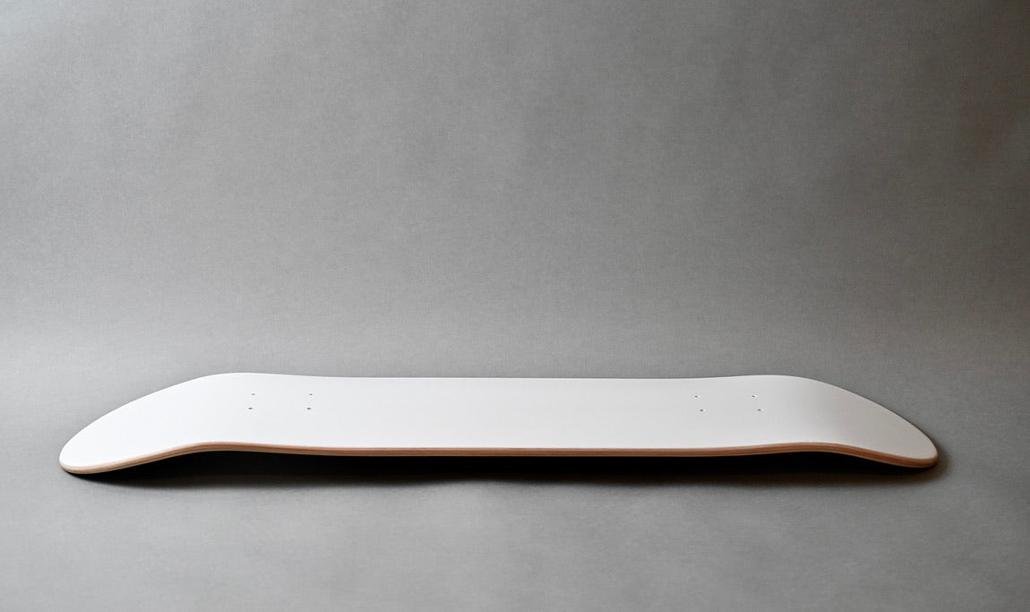 PURE WHITE Skateboard Art Deck