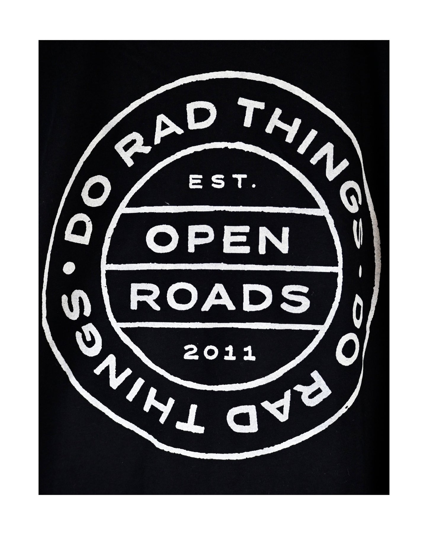 Open Roads Marquee Stamp Pocket T, Black