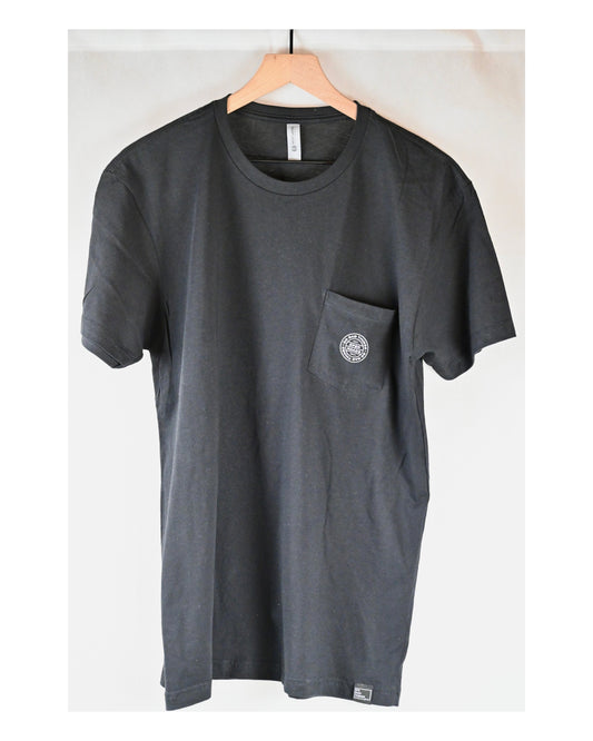 Open Roads Marquee Stamp Pocket T, Black