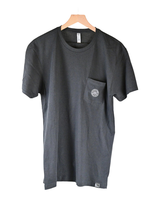 Open Roads Marquee Stamp Pocket T, Black